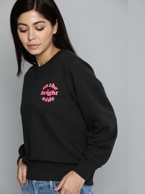 

Levis Women Black Solid Sweatshirt
