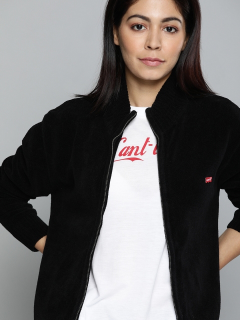 

Levis Women Black Solid Sweatshirt