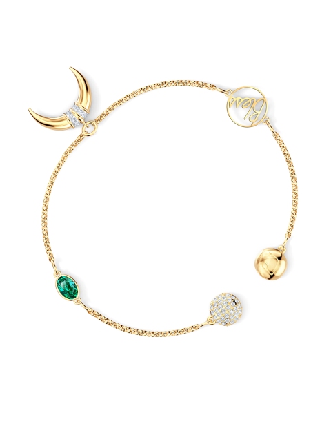 

SWAROVSKI Gold Plated Green Remix Collection Horn Strand