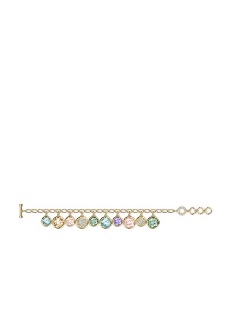 

SWAROVSKI Multicolored Gold Plated Tahlia Elements Bracelet, Multi