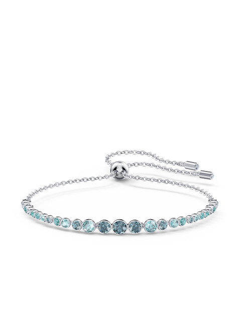

SWAROVSKI Blue Rhodium-Plated Emily Gradient Bracelet