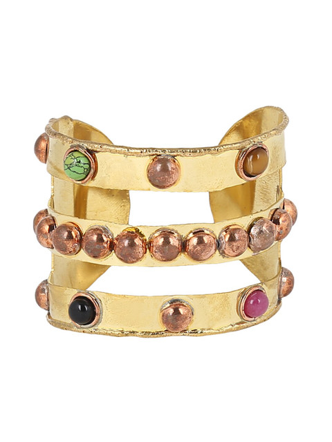 

ZeroKaata Gold-Plated Handcrafted Cuff Bracelet