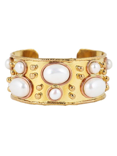 

ZeroKaata Gold-Plated Handcrafted Cuff Bracelet
