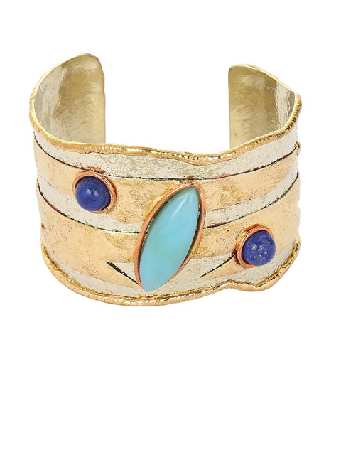 

ZeroKaata Gold-Plated Handcrafted Cuff Bracelet