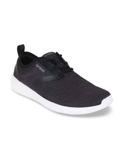 

Crocs Men Black Solid Sneakers