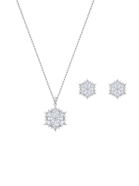 

SWAROVSKI Silver-Toned Rhodium-Plated Magic Snowflake Set