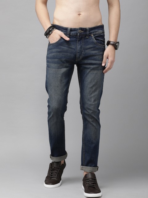 

Roadster Men Navy Blue Skinny Fit Mid-Rise Clean Look Stretchable Jeans