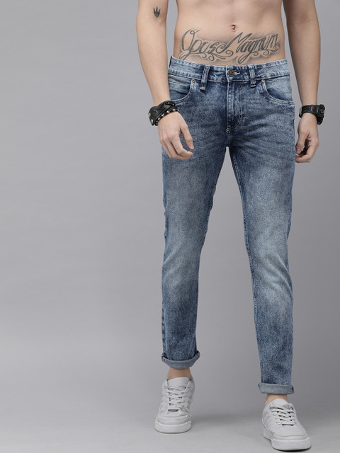 

Roadster Men Blue Skinny Fit Mid-Rise Clean Look Stretchable Jeans