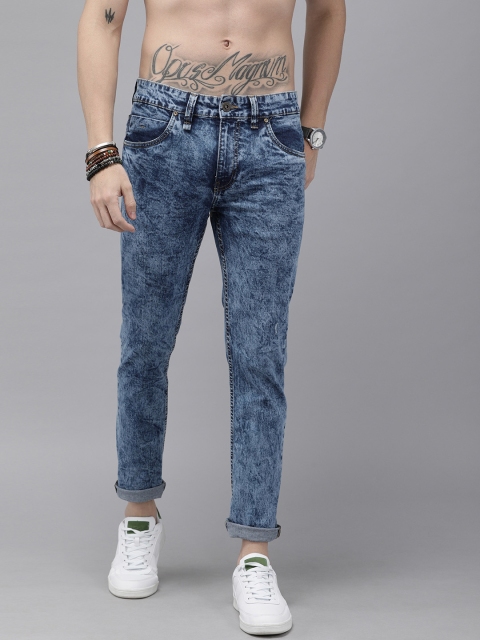 

Roadster Men Blue Skinny Fit Mid-Rise Clean Look Stretchable Jeans