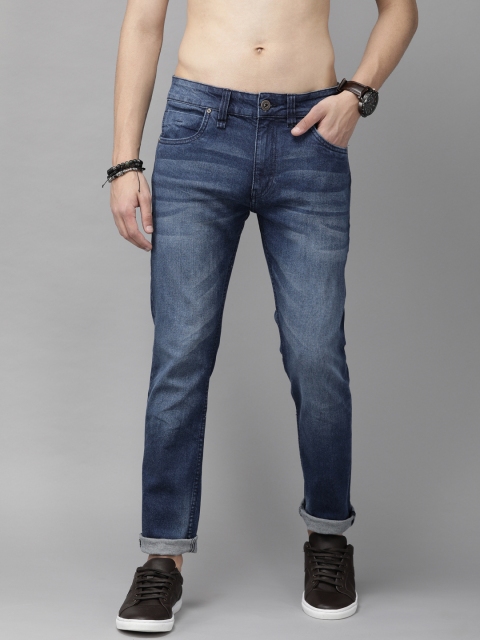 

Roadster Men Navy Blue Skinny Fit Mid-Rise Clean Look Stretchable Jeans