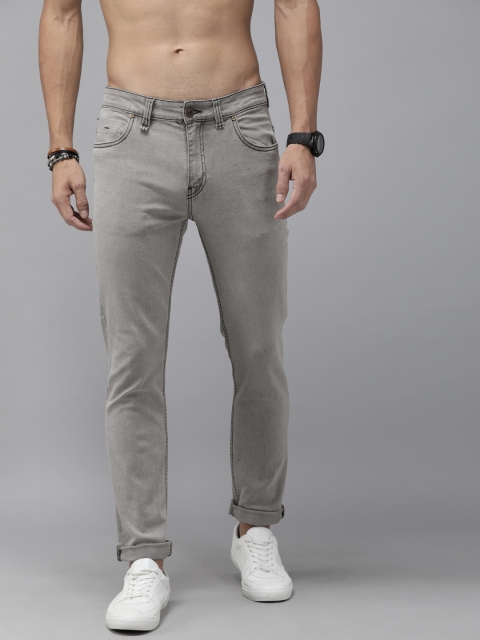 

Roadster Men Grey Skinny Fit Mid-Rise Clean Look Stretchable Jeans