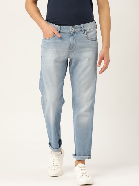 

ether Men Blue Regular Fit Mid-Rise Clean Look Stretchable Jeans