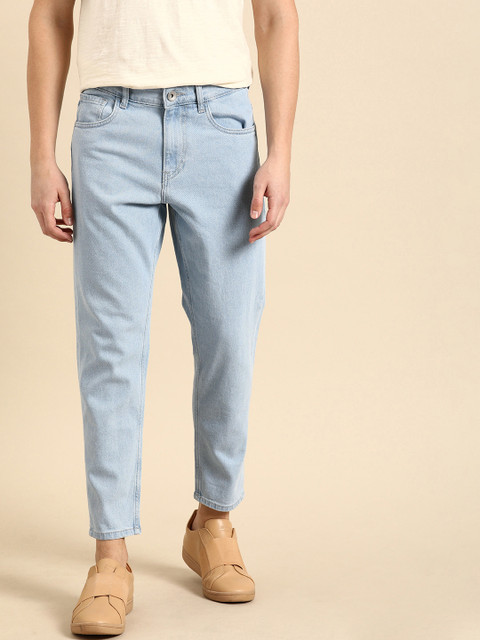 

ether Men Blue Slim Fit Mid-Rise Clean Look Stretchable Jeans