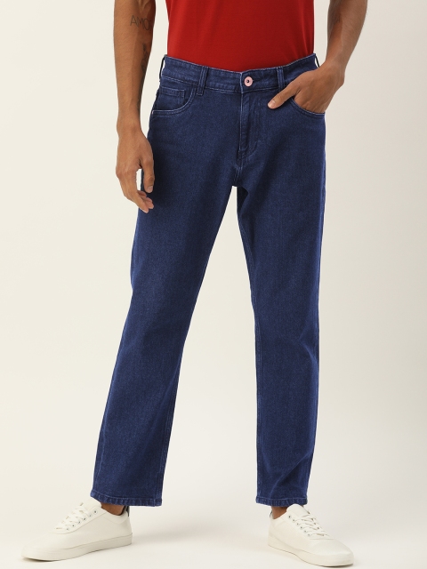 

ether Men Blue Regular Fit Mid-Rise Clean Look Jeans