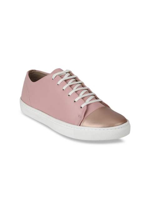 

Aditi Wasan Women Pink & Rose Gold Colorblocked Sneakers