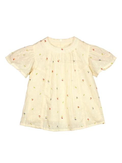 

Budding Bees Infants Yellow Printed A-Line Pure Cotton Top