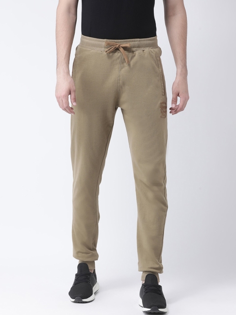 

Club York Men Khaki Brown Solid Slim-Fit Joggers