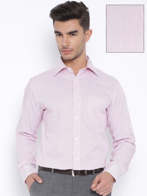 

Park Avenue Red & White Striped Formal Shirt