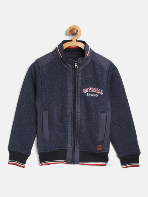 

Little Marco Boys Navy Blue Solid Sweatshirt
