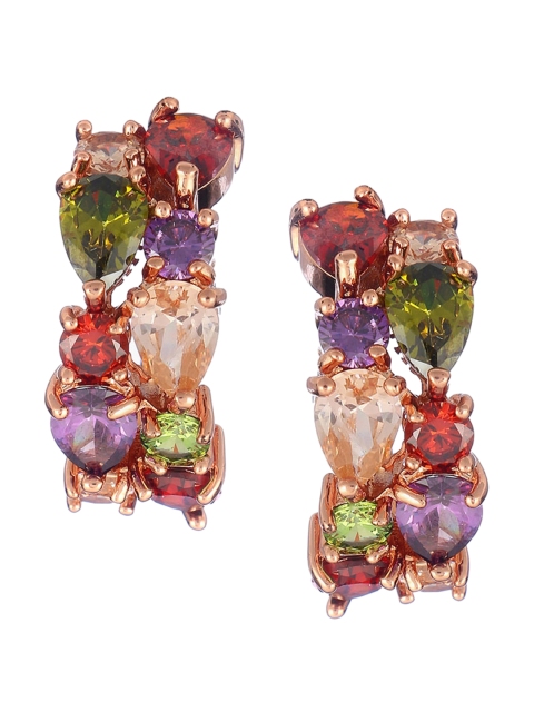 

Adwitiya Collection 24 CT Gold-Plated & Green Classic Studs