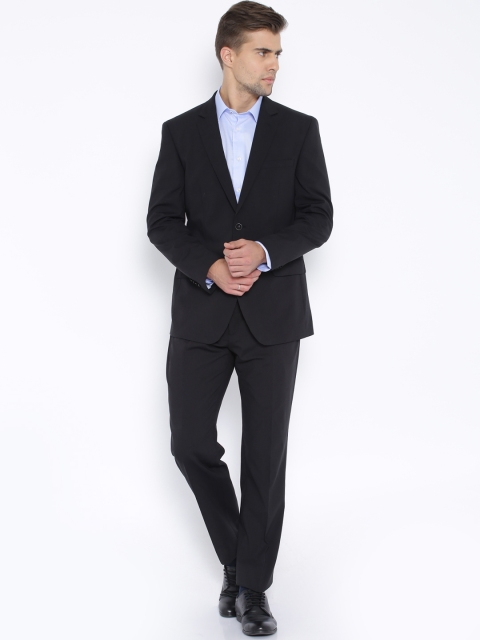 

Park Avenue Black Slim Fit Formal Suit