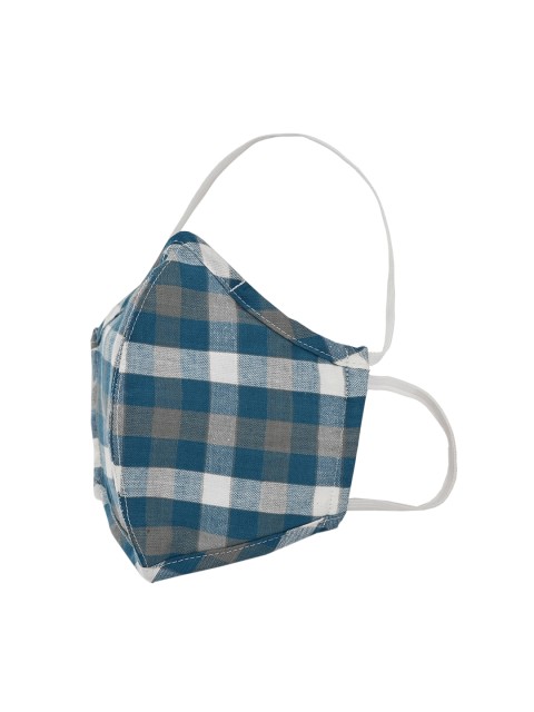 

AfroJack Adults Blue & White Checked 3-Ply Reusable Cloth Mask