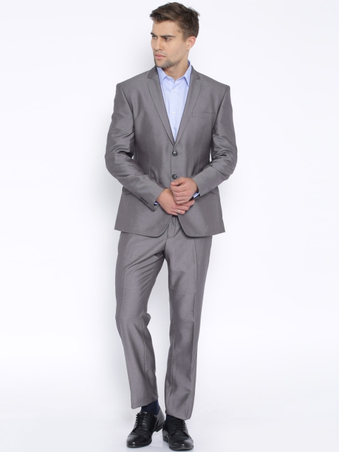 

Park Avenue Men Grey Super Slim Fit Formal Suit