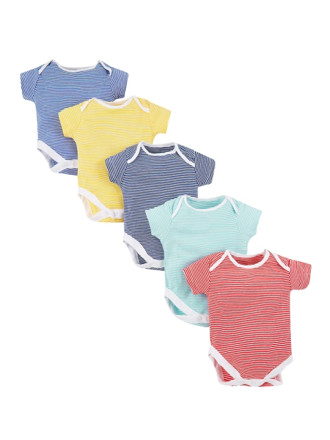 

mothercare Boys Pack of 5 Bodysuits, Red