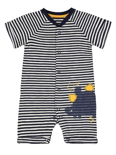 

mothercare Boys Navy Blue Printed Romper