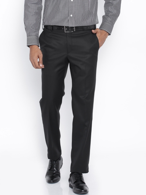 

Park Avenue Black Super Slim Fit Formal Trousers