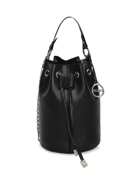 Black Solid Hobo Bag