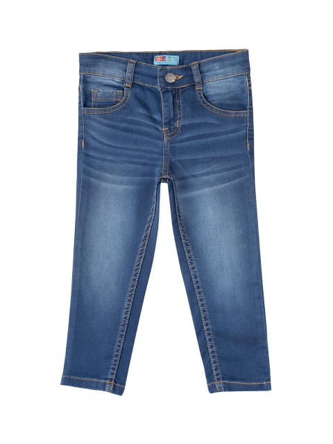 

Kid Studio Boys Blue Tapered Fit Mid-Rise Clean Look Stretchable Jeans