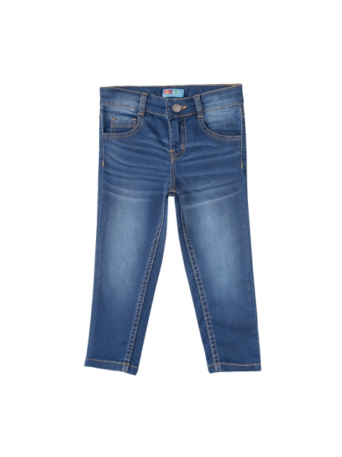 

Kid Studio Boys Blue Tapered Fit Mid-Rise Clean Look Stretchable Jeans