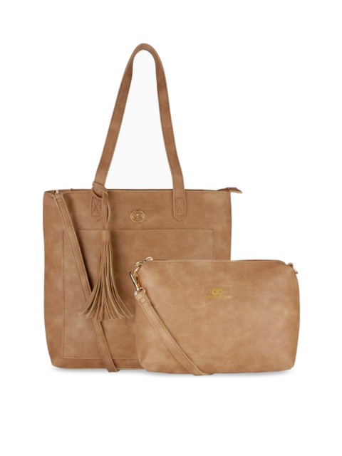 

GIO COLLECTION Brown Solid Shoulder Bag