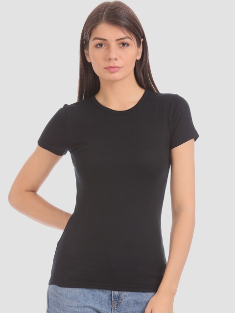 

GAP Women Black Modern Crew Tee