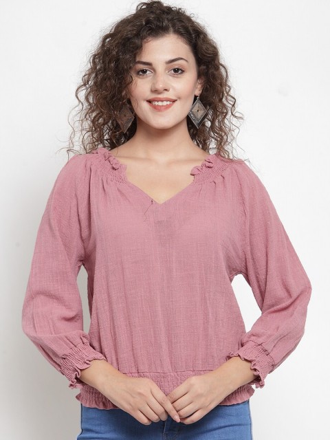 

Global Republic Women Pink Solid Top