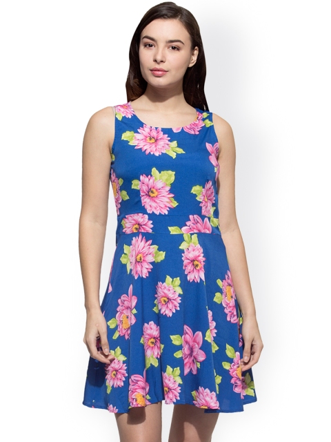 

WISSTLER Multicoloured Floral Print A-Line Dress, Multi