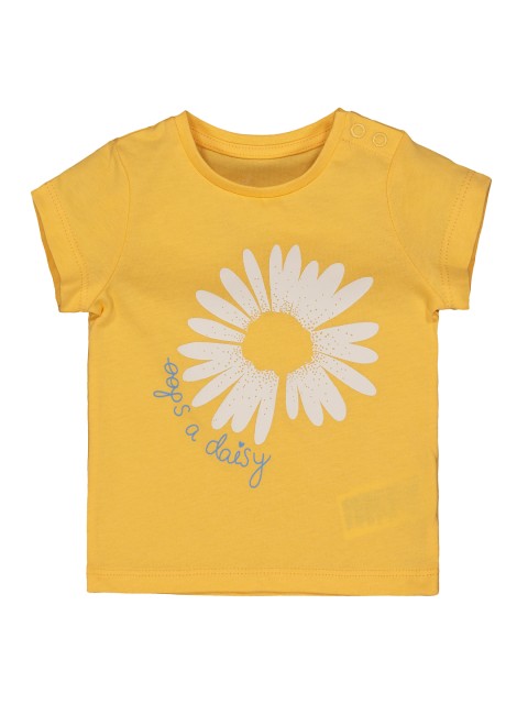 

mothercare Infant Girls Yellow Printed Round Neck T-shirt