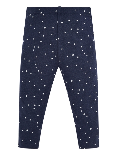 

mothercare Girls Blue Printed Leggings, Navy blue