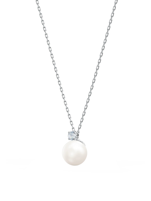

SWAROVSKI Rhodium-Plated & White Treasure Pearl Set, Silver