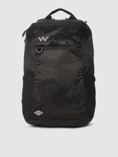 

Wildcraft Unisex Black Textured Backpack