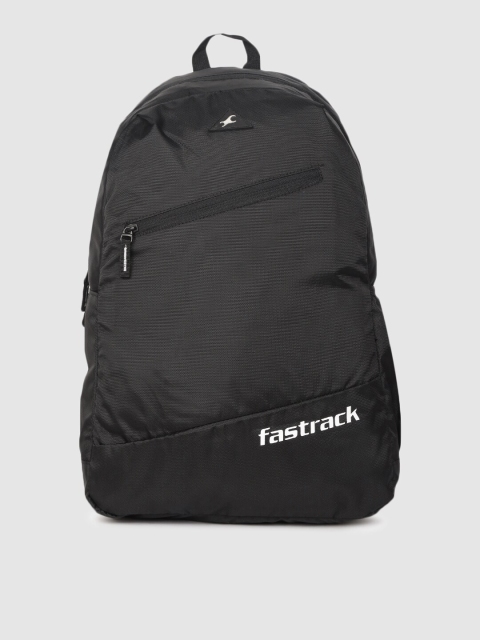 

Fastrack Men Black Brand Logo Backpack