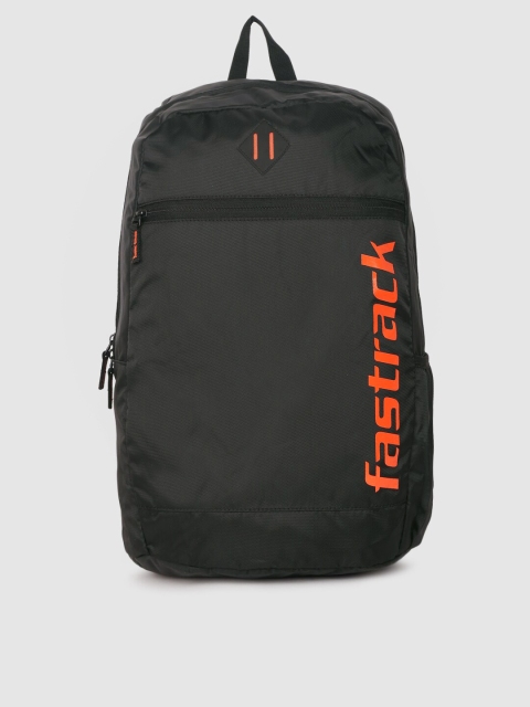 

Fastrack Men Black Brand Logo Laptop Backpack