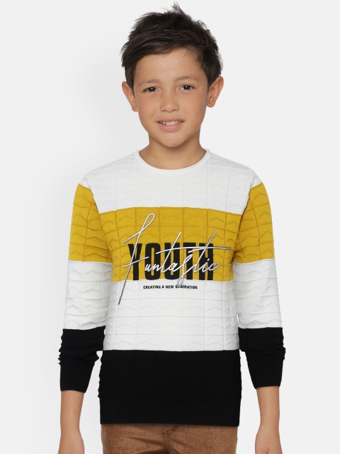 

Monte Carlo Boys Mustard Yellow & White Striped Pullover Sweater