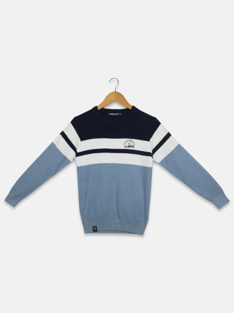 

Monte Carlo Boys Blue Striped Pullover