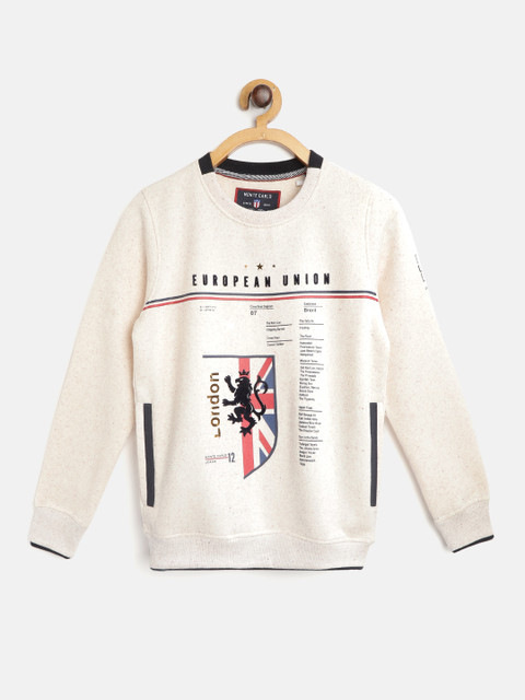 

Monte Carlo Boys Off-White Printed Sweatshirt