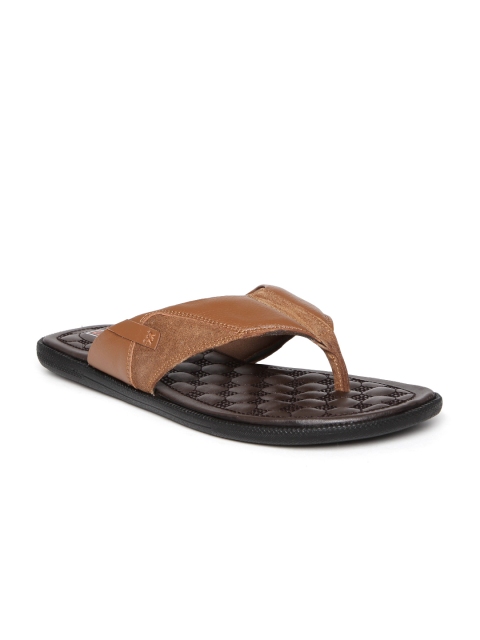 

Franco Leone Men Tan Brown Leather Sandals