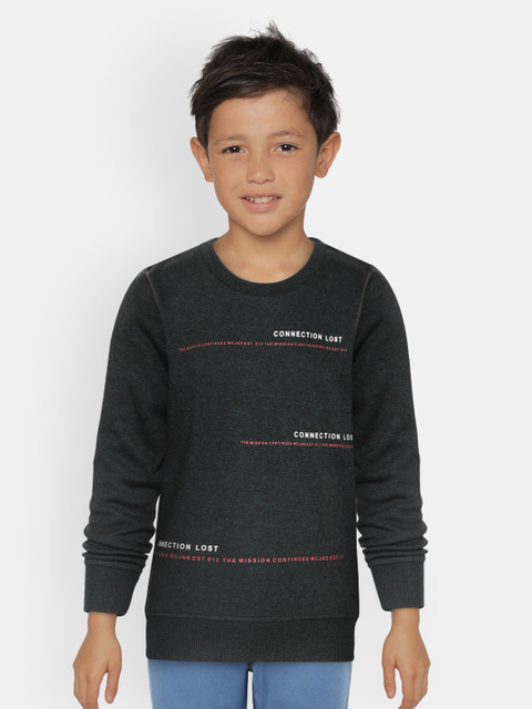 

Monte Carlo Boys Black & White Typography Print Detail Sweatshirt