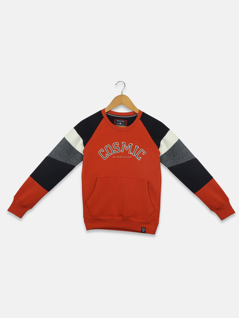 

Monte Carlo Boys Orange Printed Sweatshirt