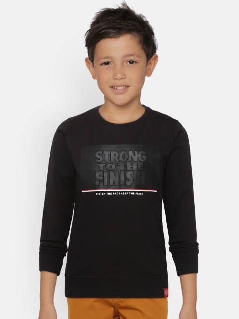 

Monte Carlo Boys Black Embossed Print Sweatshirt